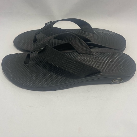 CHACO | Black Low Down Flip Flop Sandal Size Womens 10 - Picture 3 of 5